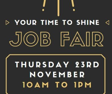 JOB FAIR FOR 2023 – Temple Street Jobcentre – Thursday 23rd November 2023