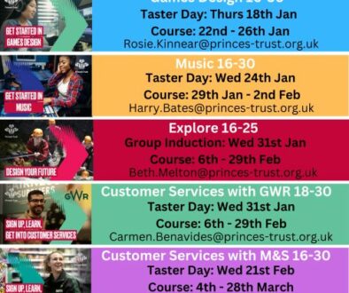 Princes Trust Job Fairs & Advice Days 2023/24
