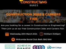 Constructing B&NES Construction Jobs and Careers Fair – 20th March 2024
