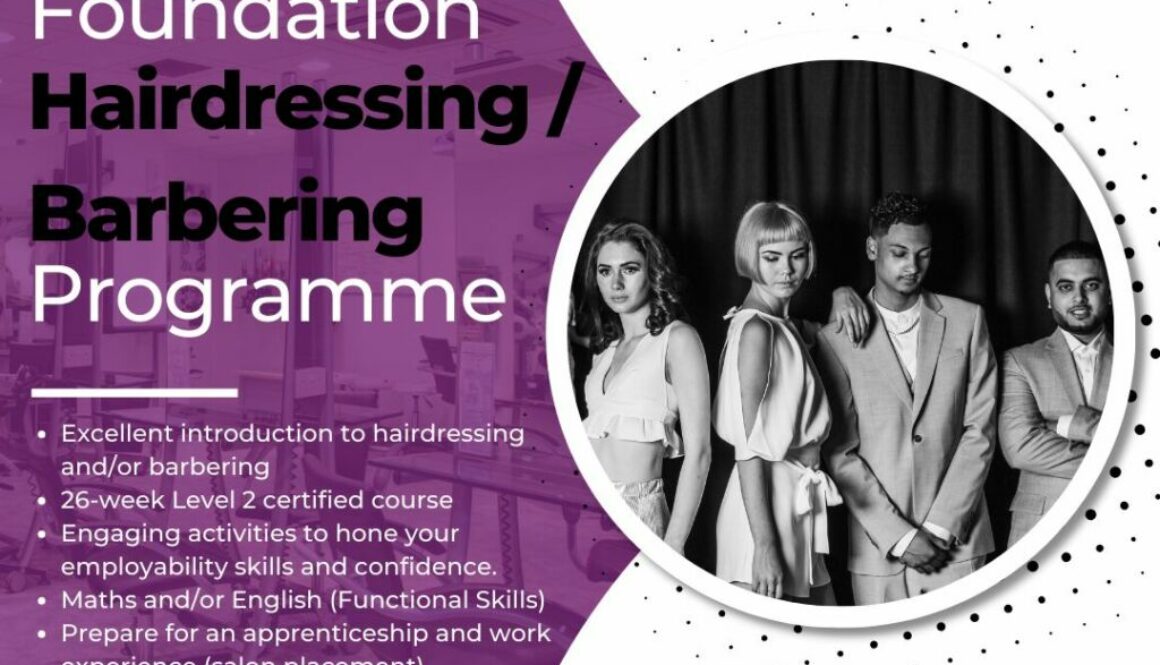 Foundation Hairdressing or Barbering Programme Marketing Graphics