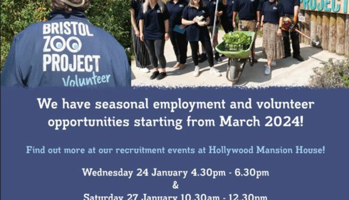 Recruitment events- Bristol Zoological society