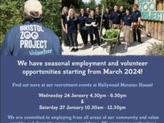 Recruitment events- Bristol Zoological society