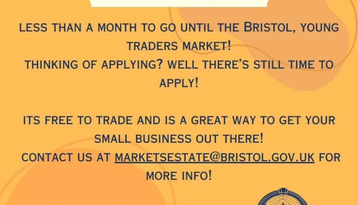 St Nicholas Markets – Sunday 5th May 2024 Bristol, Young Traders Market – stalls available