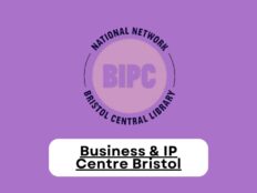 A graphic with a light purple background showing the BIPC logo