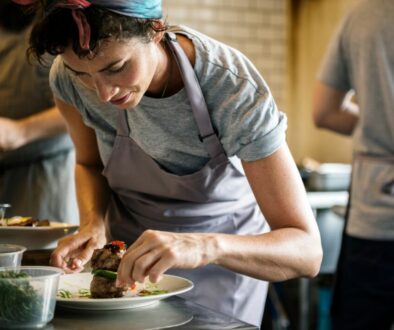 Woman catering