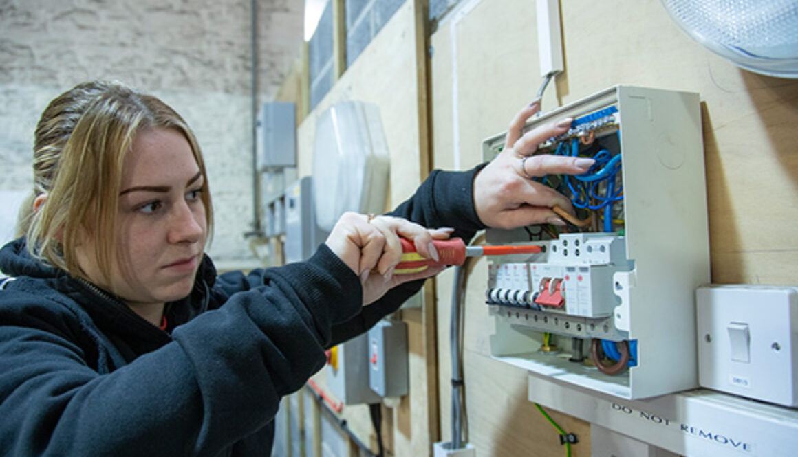 How-it-all-works-woman fixing fuse box