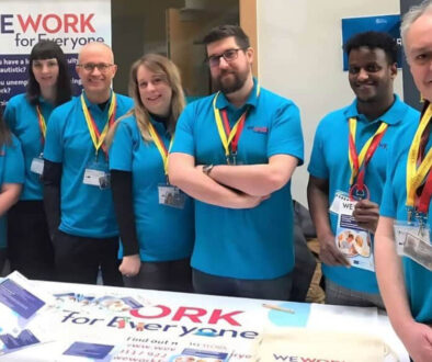 The WWFE team at an exhibition booth